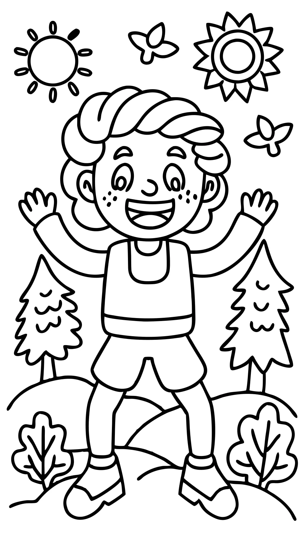 coloring page of person